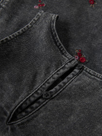 NAME IT Denim Spencer Brynn Medium Grey Denim Flower